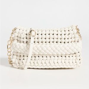 AJE Mirage Woven Chain Clutch